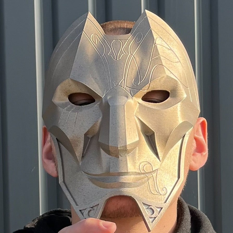 Jhin mask from LOL replica by Blasters4Masters