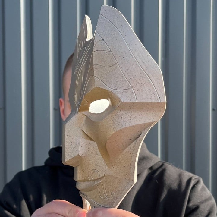 Jhin mask from LOL replica by Blasters4Masters